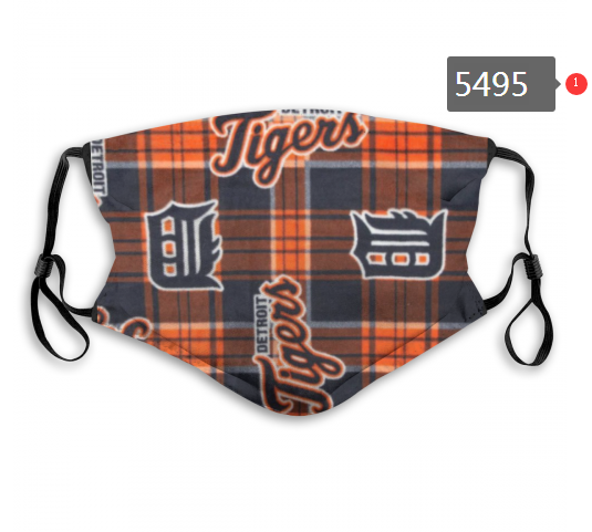 2020 MLB Detroit Tigers #4 Dust mask with filter->mlb dust mask->Sports Accessory